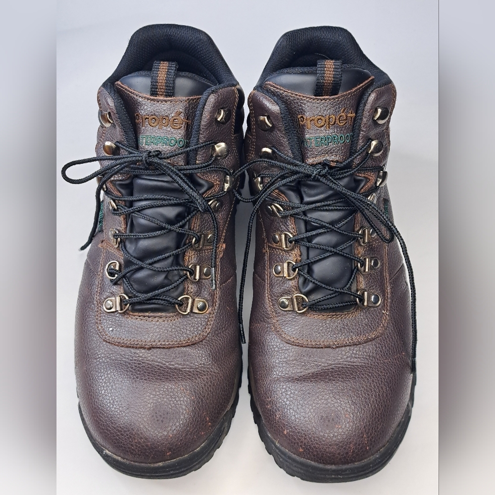 Propet M3188 Cliff Walker Waterproof Men's Boots Size 13 X 3E Brown Leather